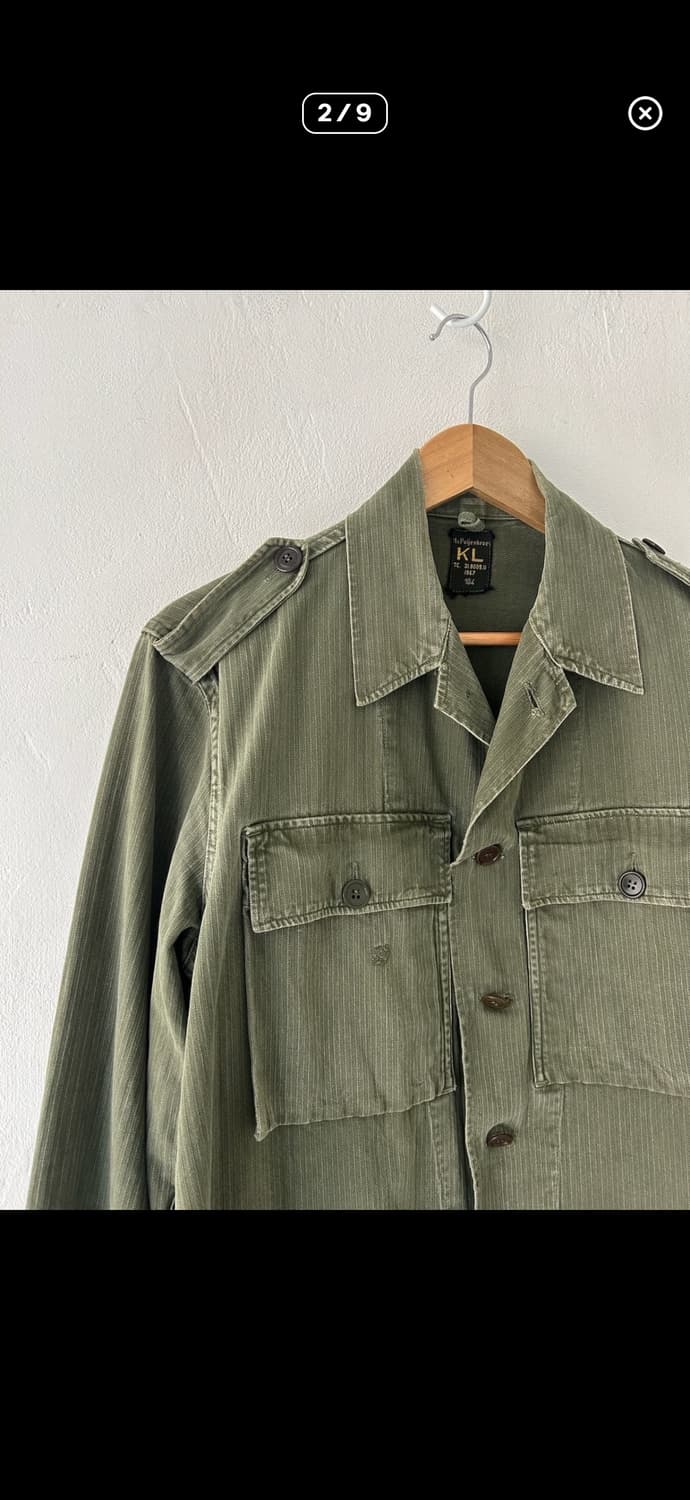1960s dutch army hbt utility shirt 상품이미지2
