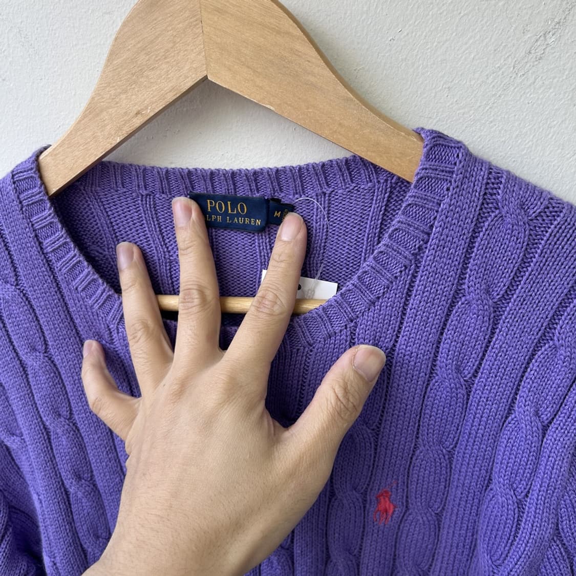15352 - 폴로 랄프로렌 퍼플 케이블 니트 상품이미지3