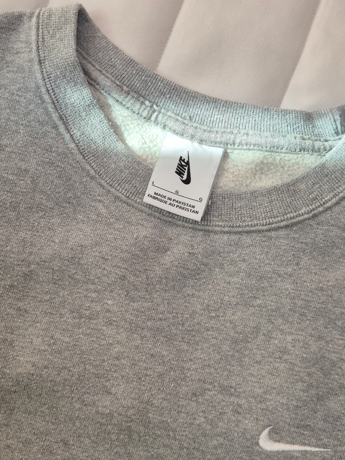 나이키 솔로 스우시 플리스 셋업 (맨투맨 팬츠) 그레이 L 상품이미지4