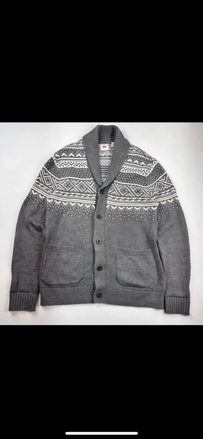 리바이스 노르딕 패턴 니트 가디건 상품이미지1