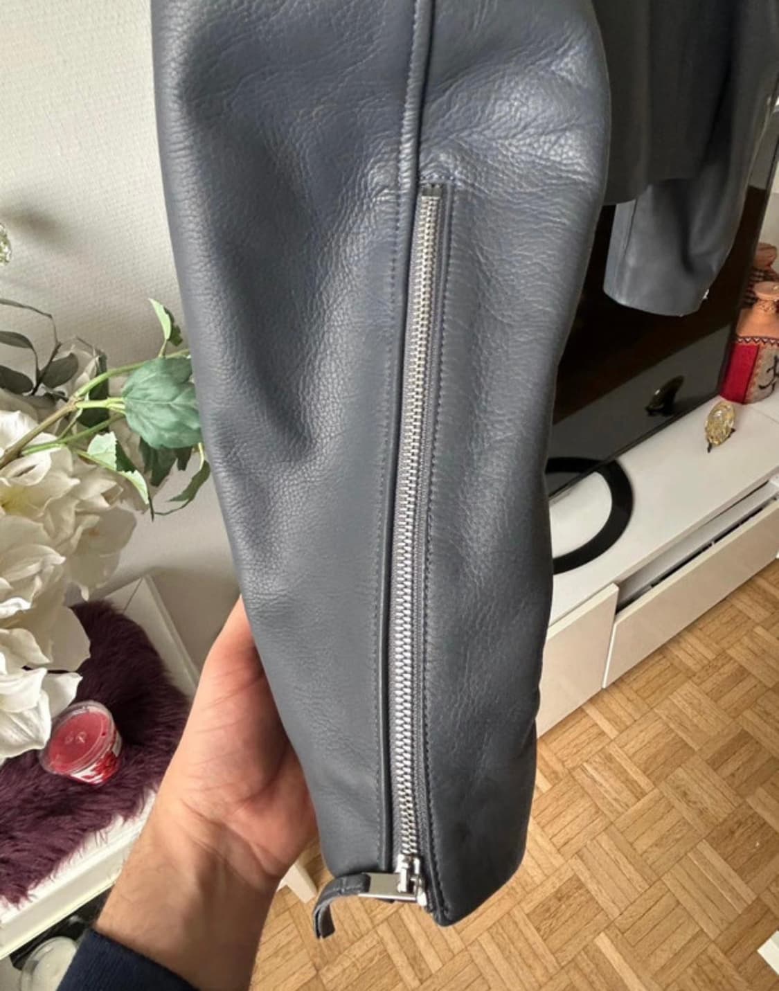 르메르/ 박시 크롭 레더 자켓 상품이미지4