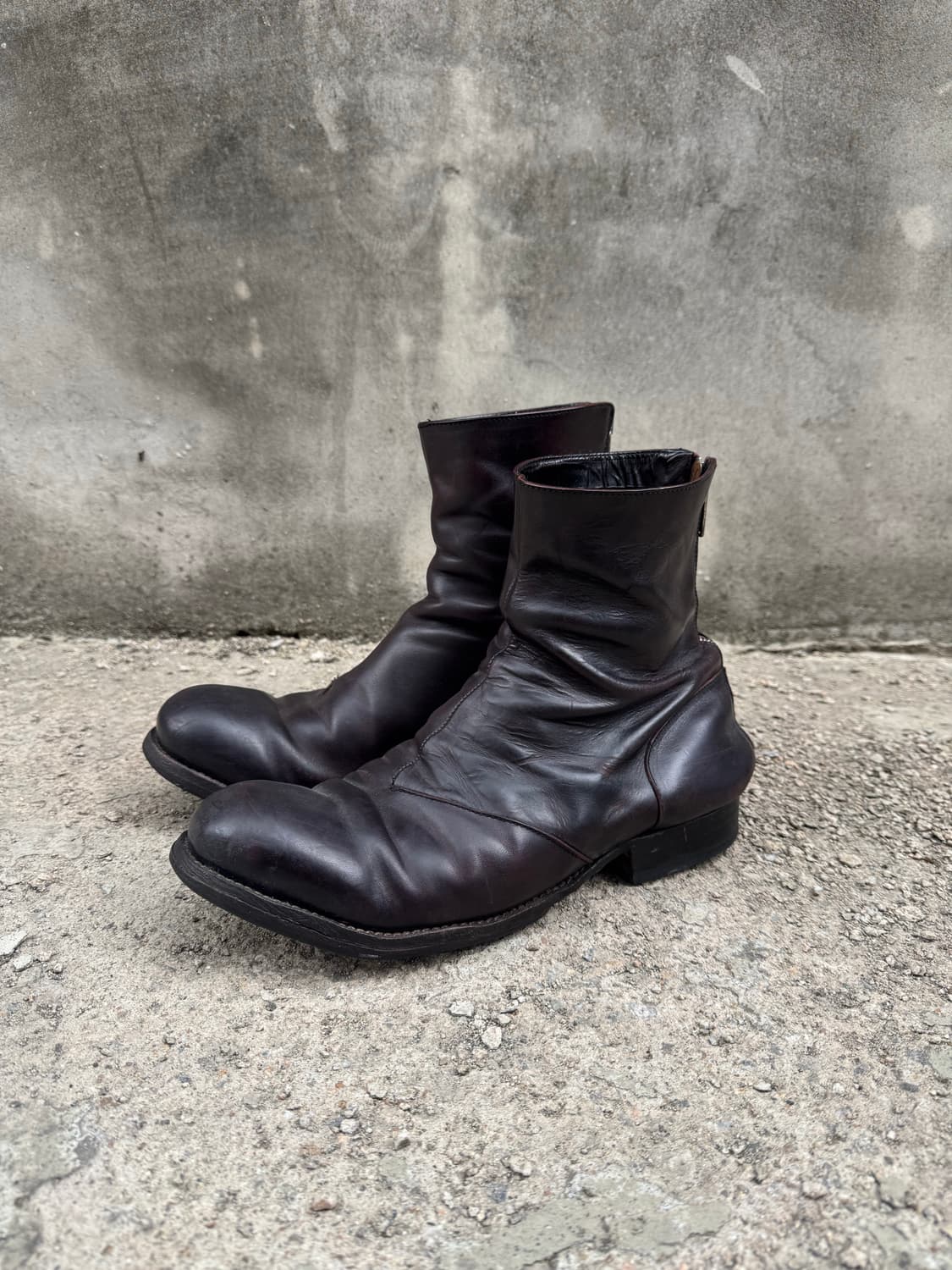10sei0otto Back Zip Laeather Boots(41) 상품이미지3