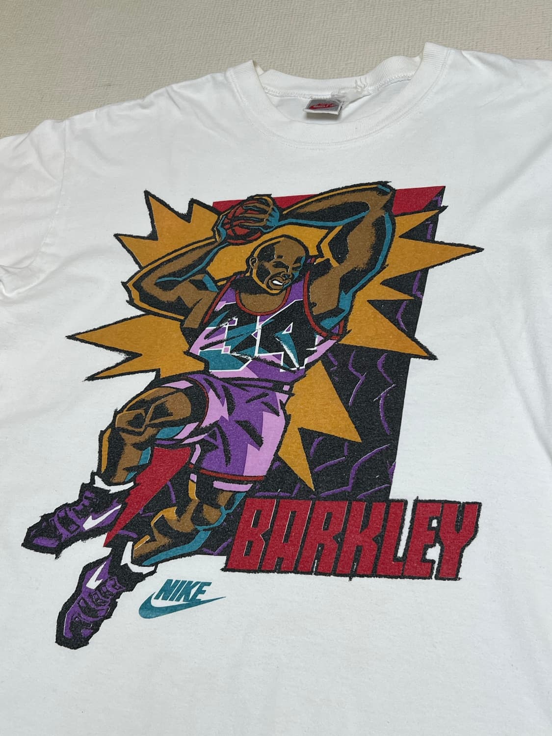 90s 빈티지 나이키 찰스 바클리 티셔츠 L 상품이미지1