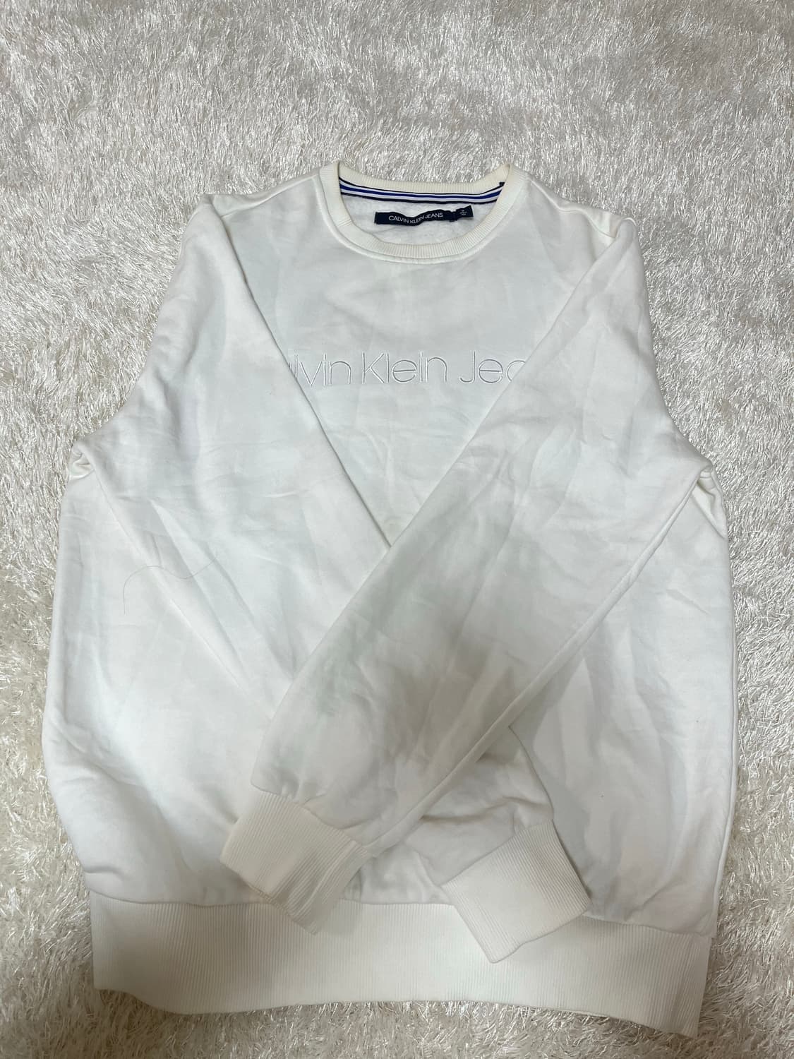 캘빈클라인 맨투맨 화이트 상품이미지1