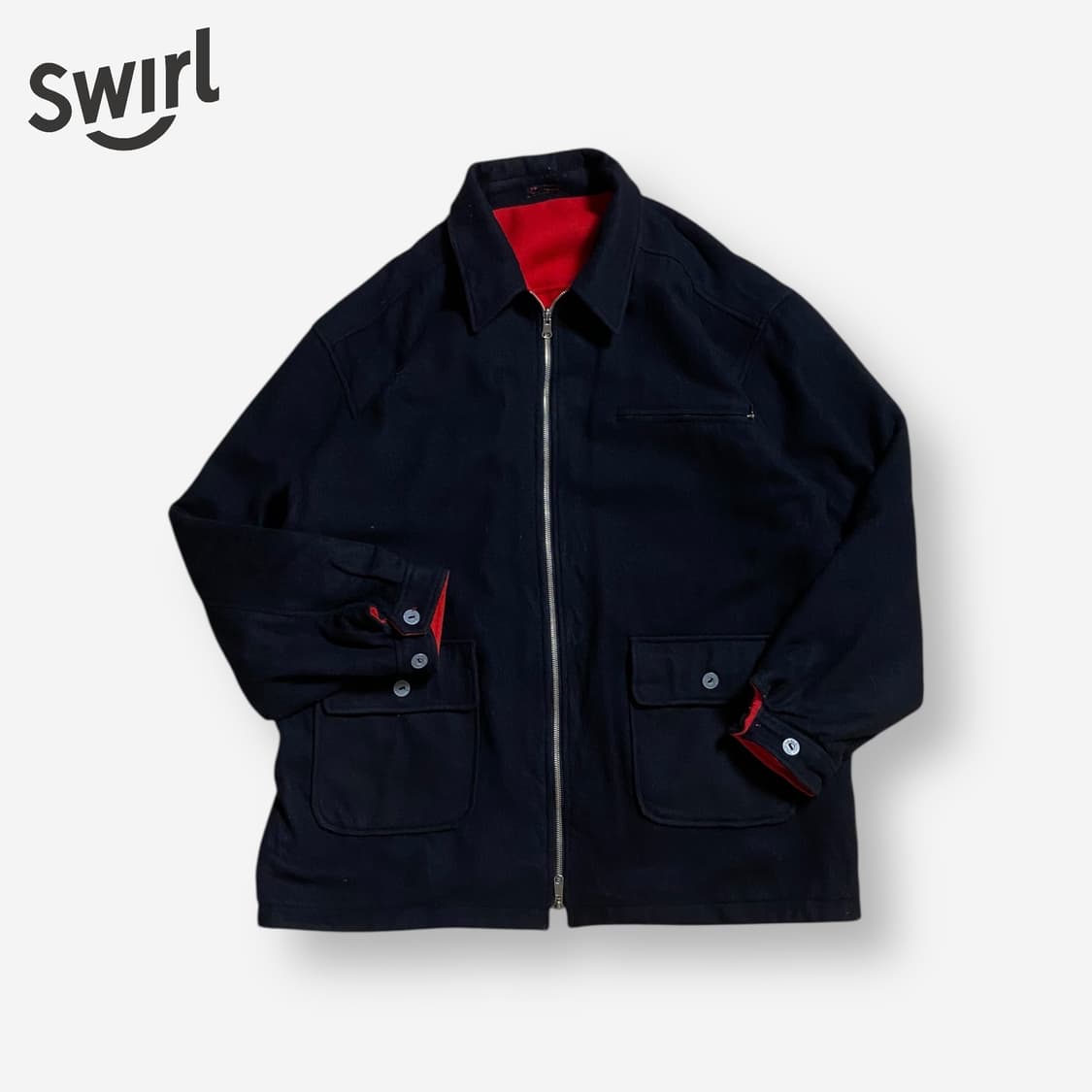 🌊Marlboro Reversible wool coat 상품이미지3