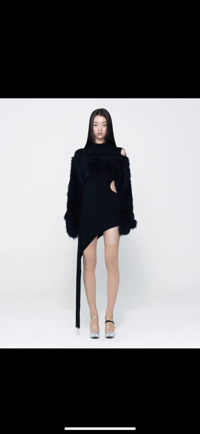 bonnae 터틀넥 컷아웃 원피스 상품이미지4