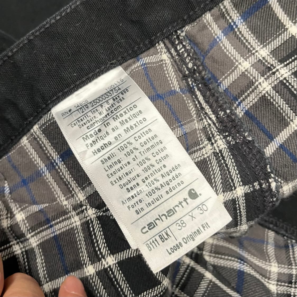 Carhartt 플란넬 라인드 카펜터 팬츠 (37“) 상품이미지6