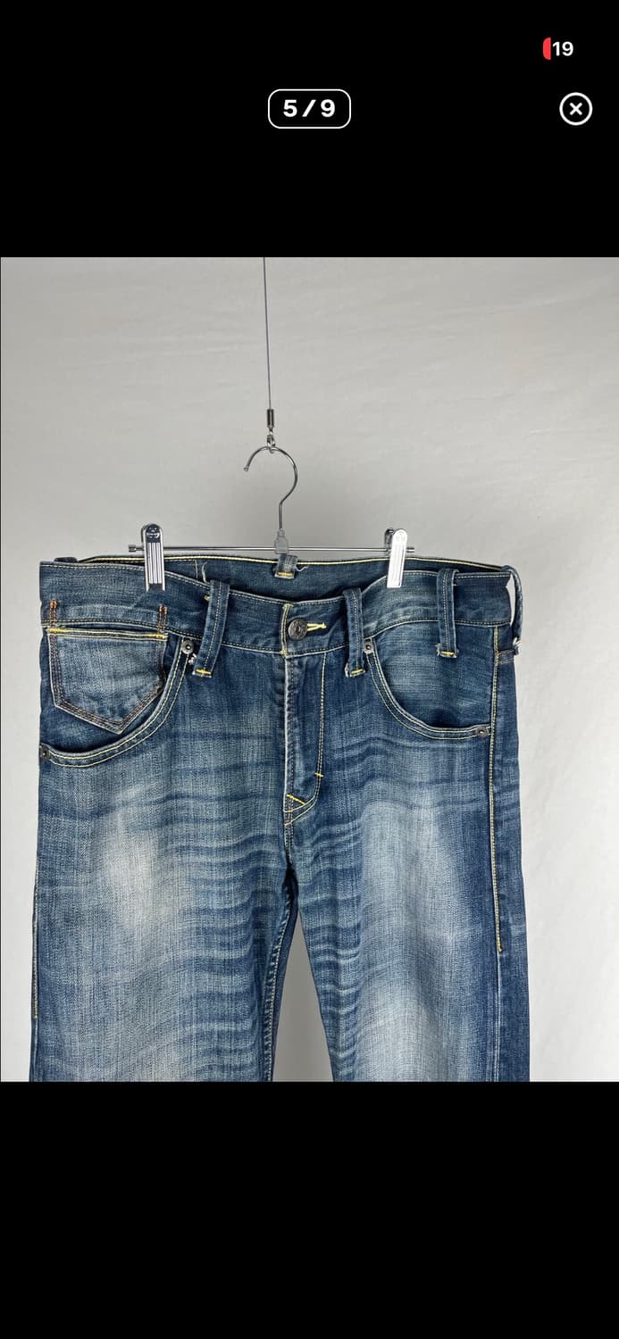 Levi’s 504 진청 데님 팬츠 중청 워싱 청바지 리바이스 상품이미지5