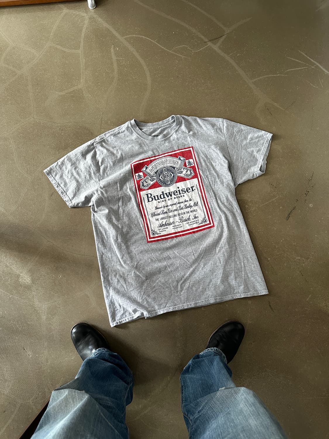 Budweiser 빅로고 그래픽 티셔츠 상품이미지4