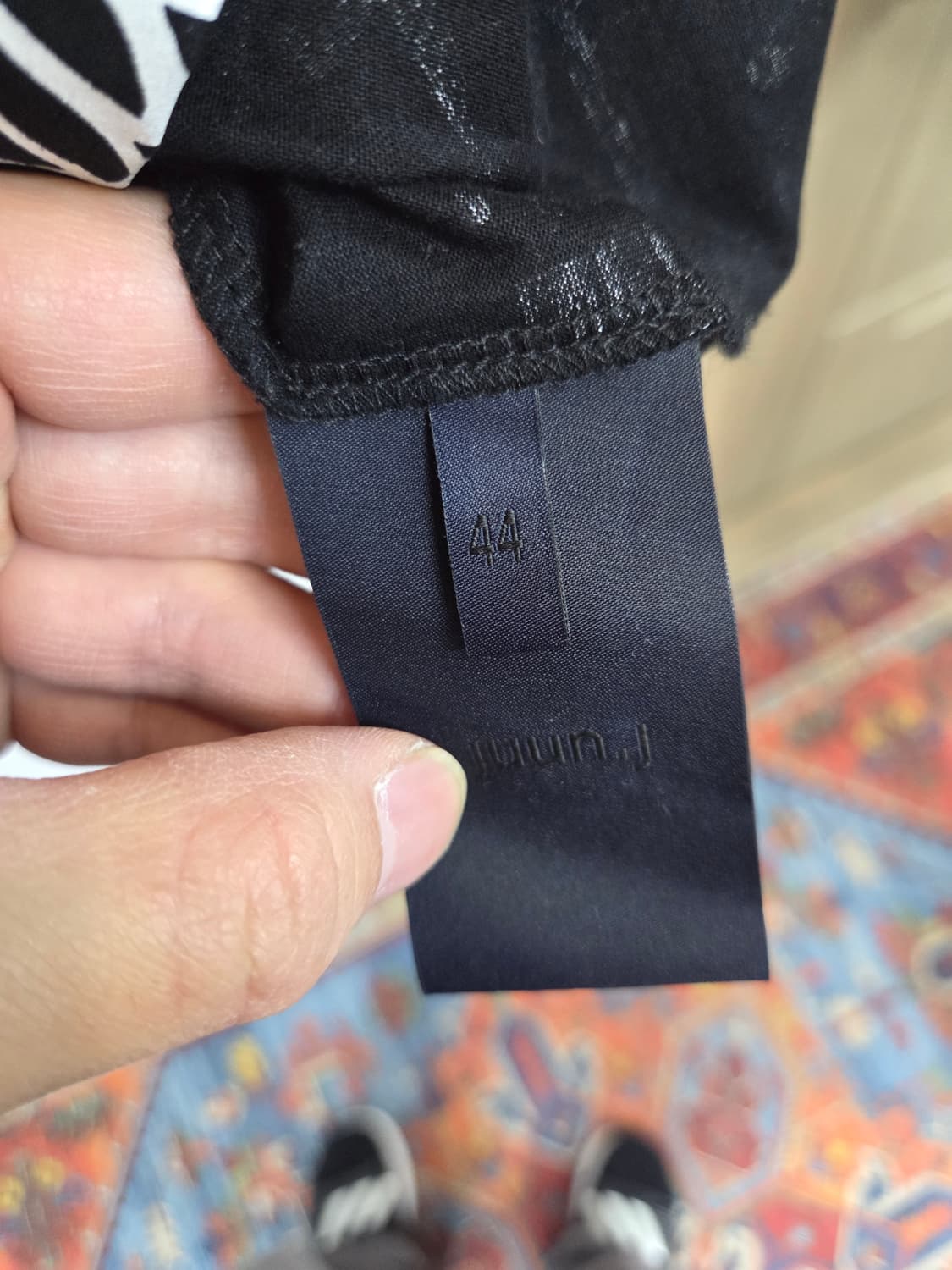 준지 롭라이언 콜라보 레터링 실버 프린팅 반팔 m 오버핏  상품이미지4