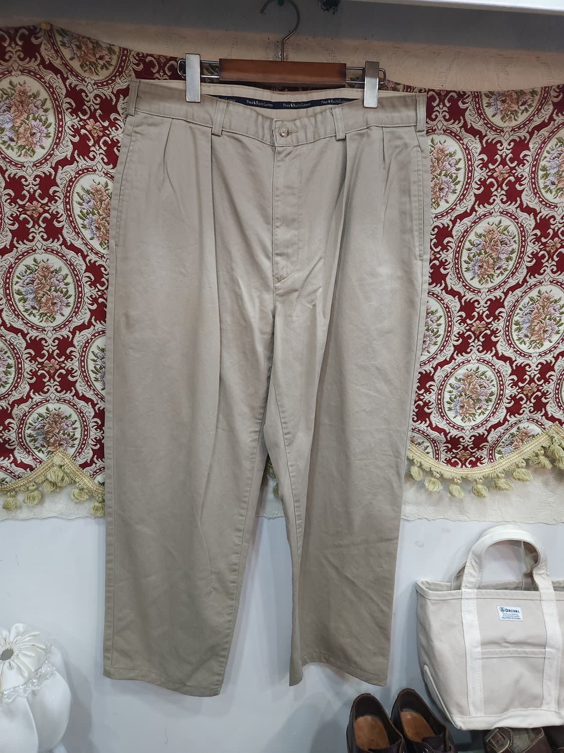 폴로 랄프로렌 90s 핀턱 앤드류 코튼 팬츠
​
 상품이미지1