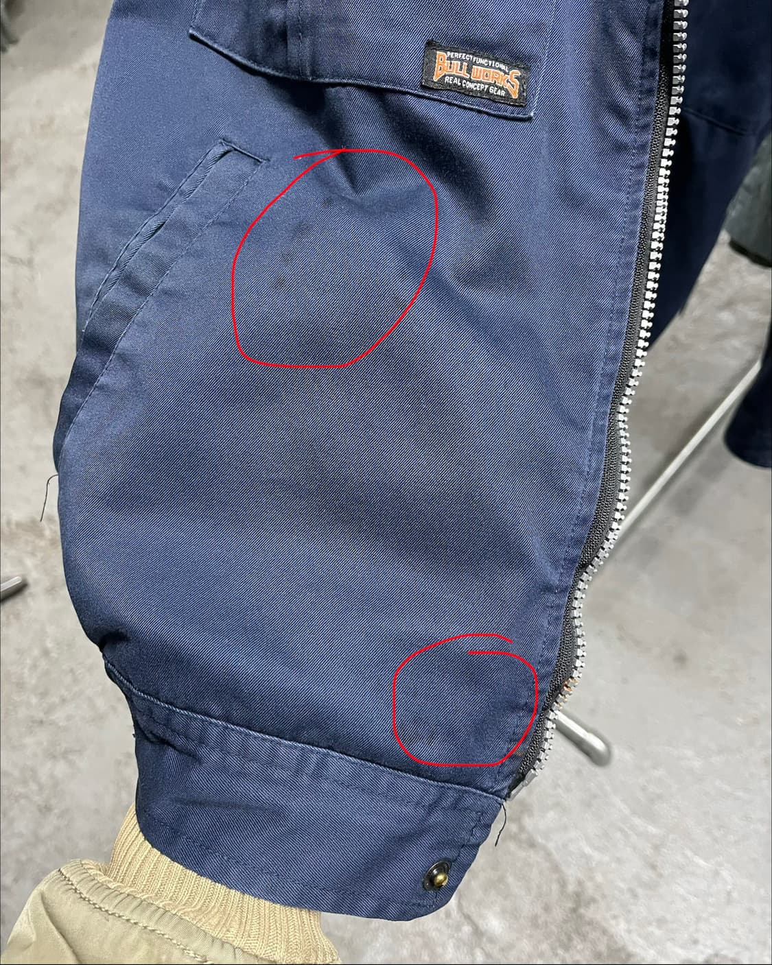 Bull Works fadede work jacket 상품이미지9