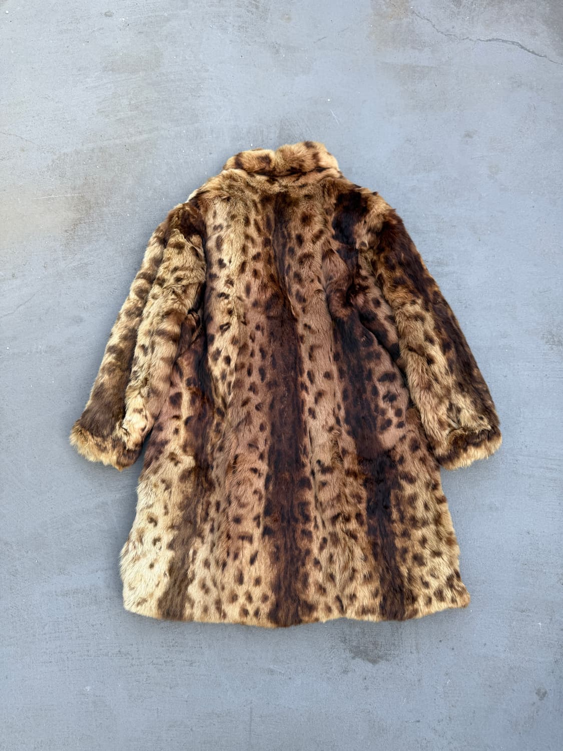 빈티지 레오파드 리얼 퍼 코트 상품이미지8