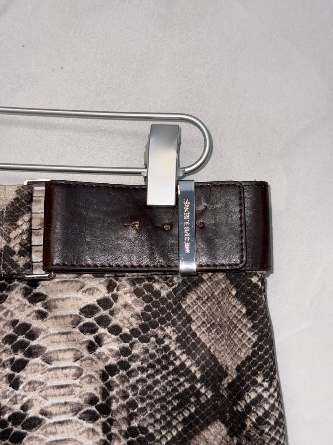 Michael Kors brown python belted midi sk 상품이미지3