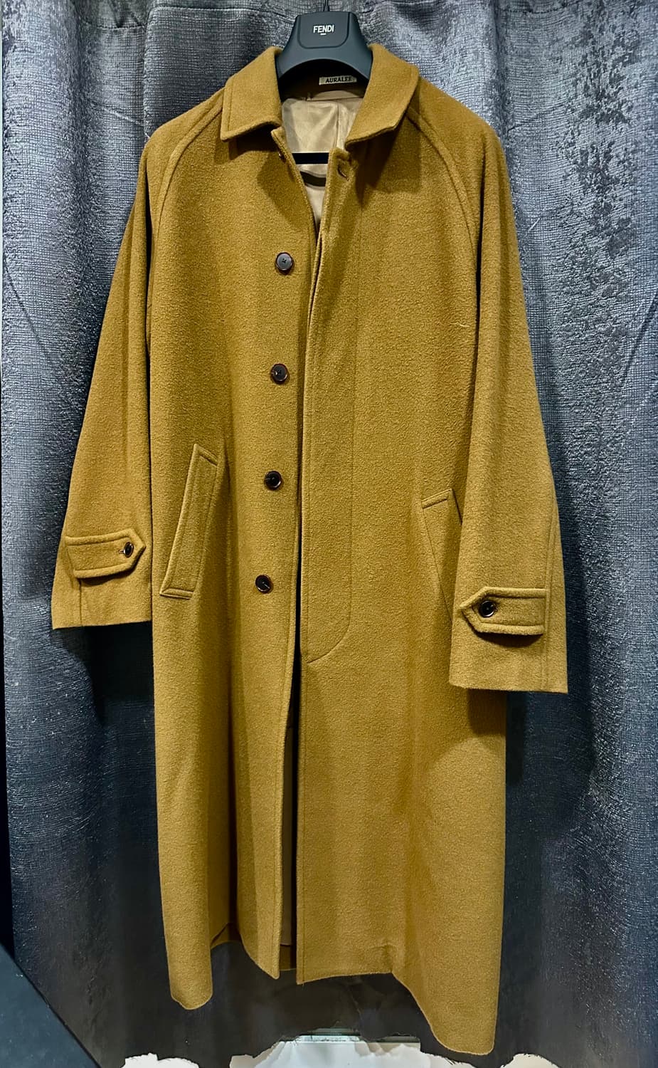 오라리 23fw 모저 코트 브라운 상품이미지1