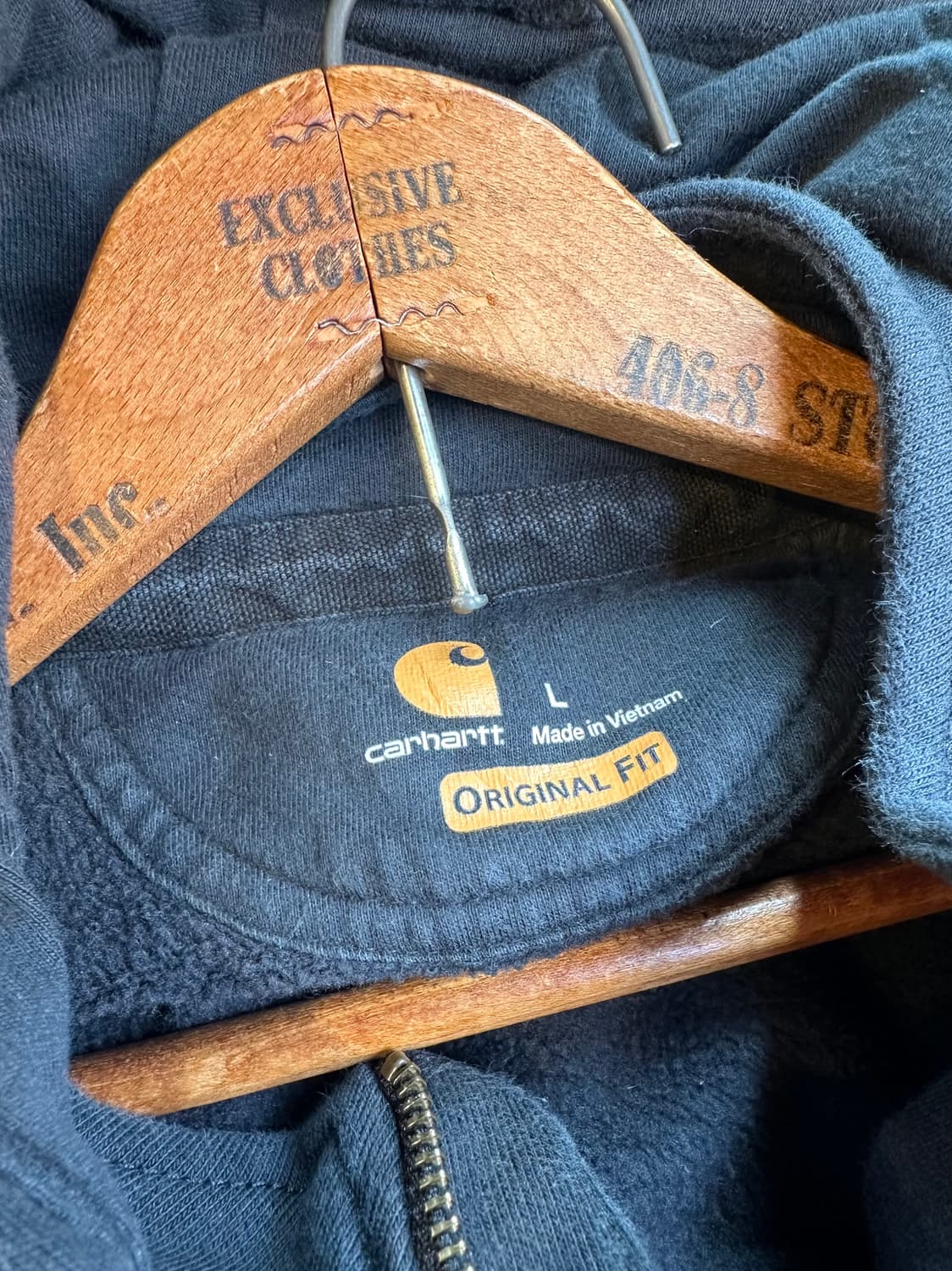 칼하트 헤비웨이트 하프집 페인팅 스웻 후드 상품이미지9