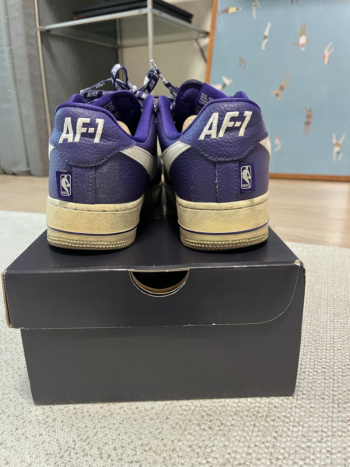 나이키 에어포스1 '07 LV8 nba 코트 퍼플 250 상품이미지4