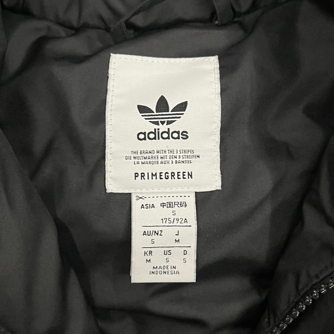 [정품/M] 아디다스 블랙 후드 아노락 패딩 b10 상품이미지6