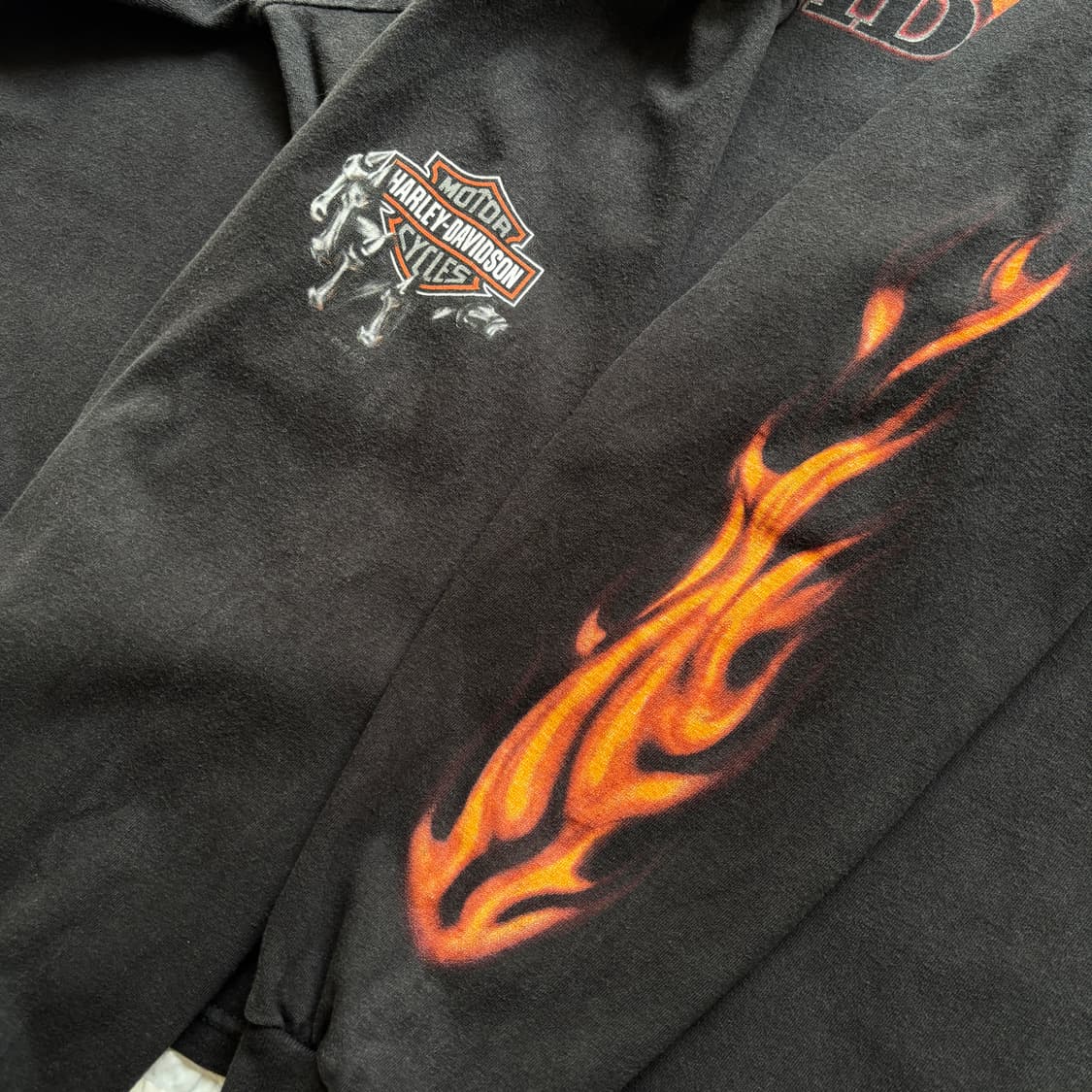 빈티지 할리데이비슨 플레임 롱슬리브 티셔츠 상품이미지4