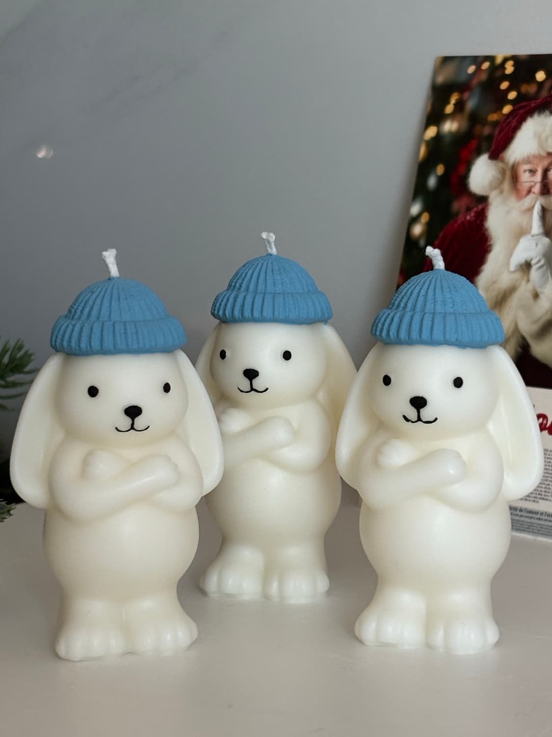 으슬으슬 털모자토끼캔들 상품이미지1