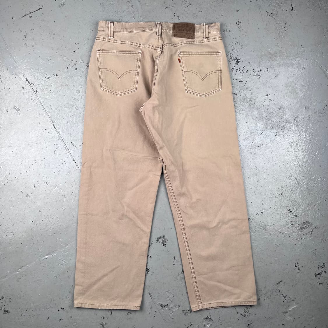 빈티지 리바이스 565 루즈핏 와이드 레그 데님 베이지 상품이미지2