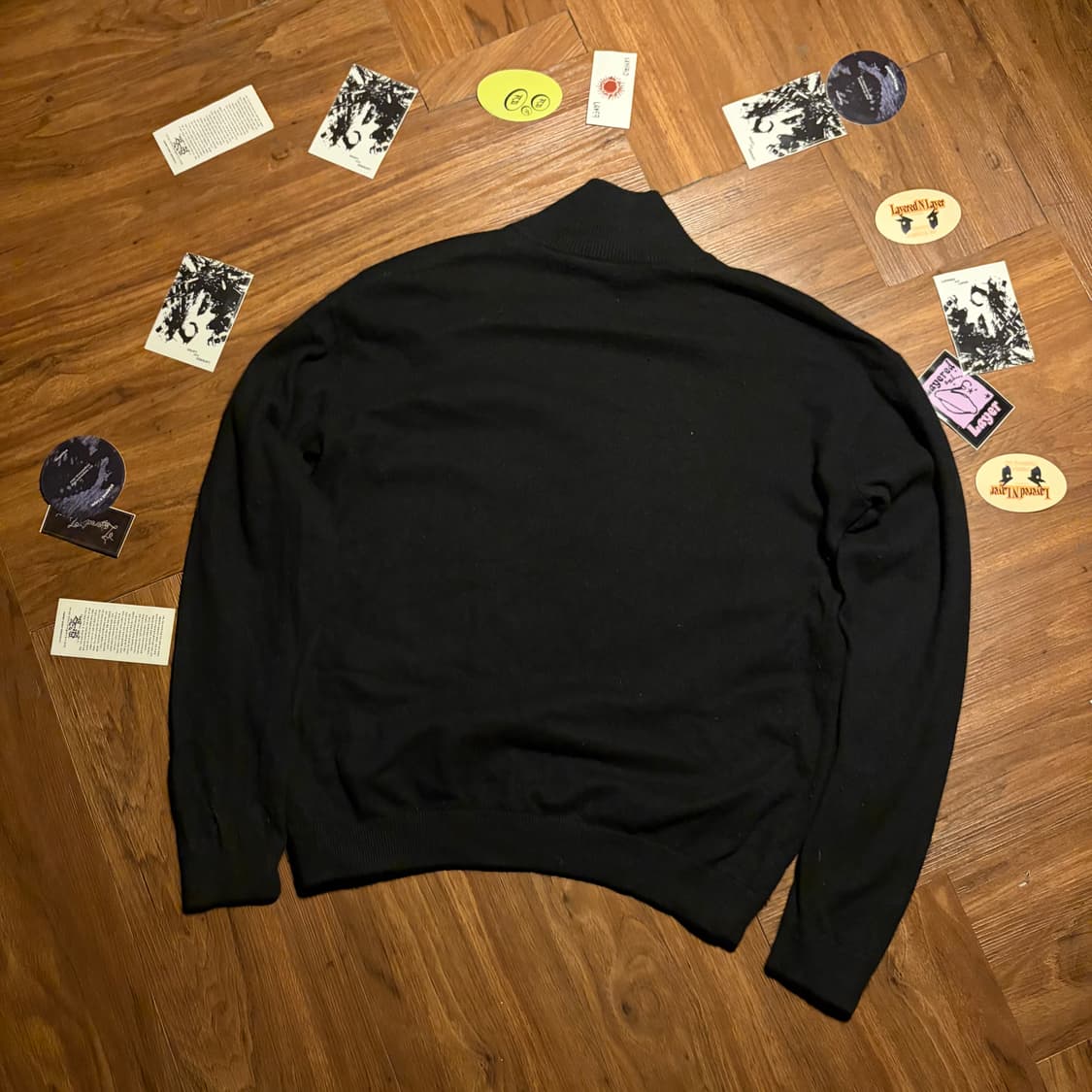 ARMANI EXCHANGE 넥 사이드 집업 니트 블루 상품이미지6