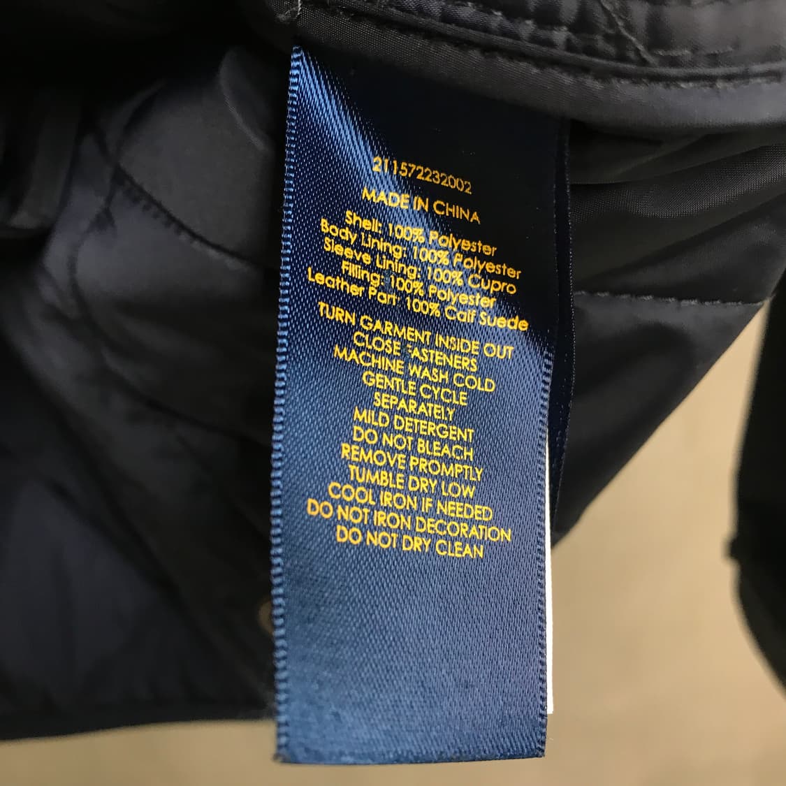 폴로 랄프로렌 퀄팅 자켓 네이비 L 상품이미지5