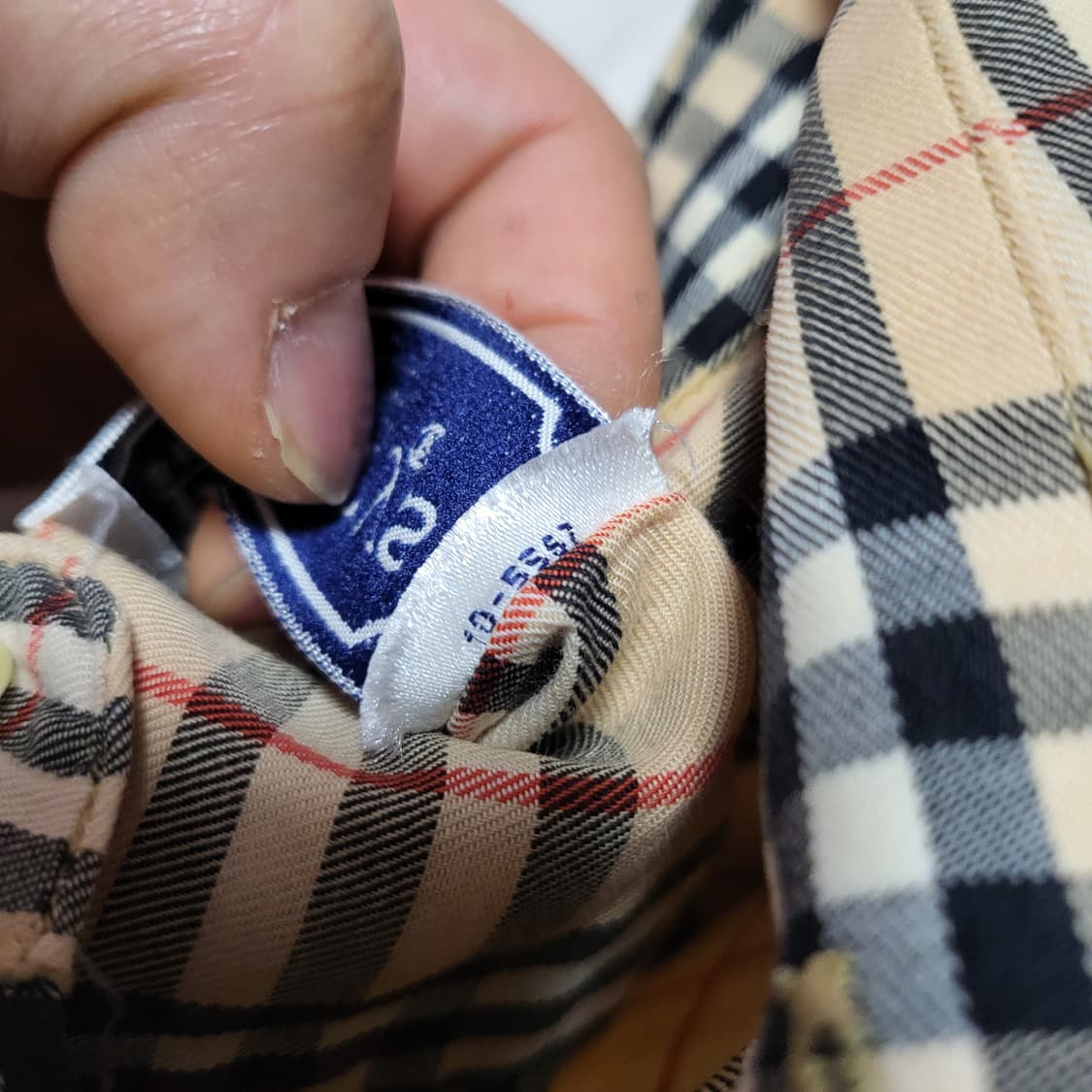 (M) 버버리 체크셔츠 빈티지 버버리셔츠 노바체크 상품이미지4