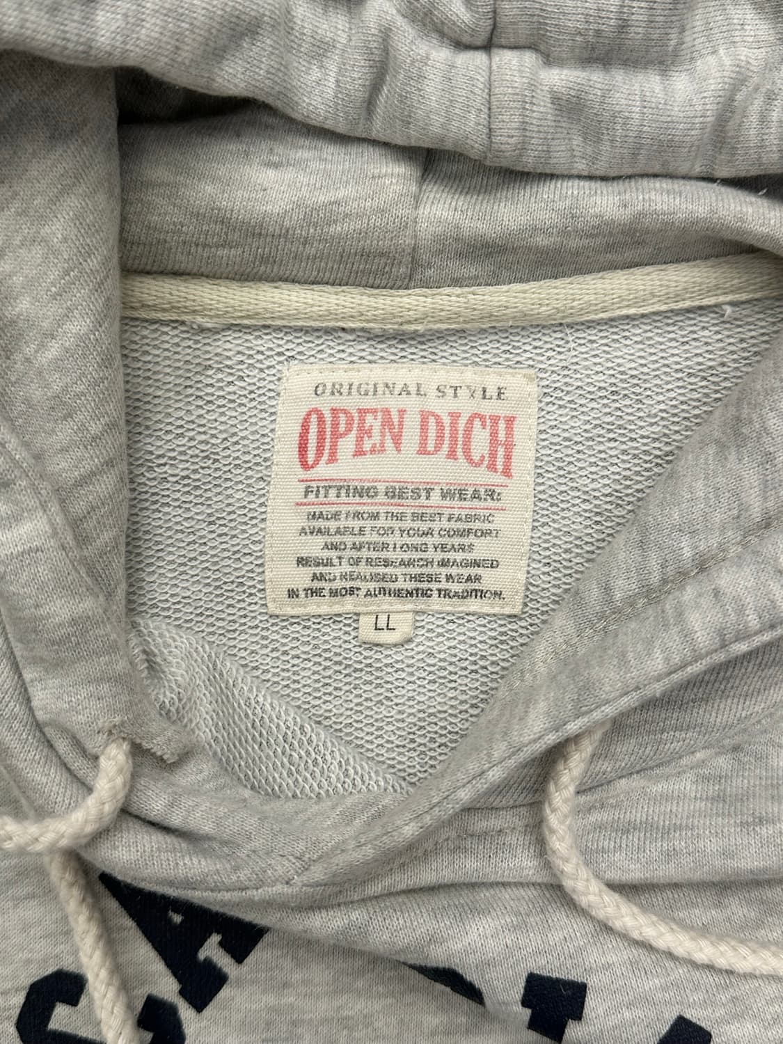 XL)Japanese vintage 헤더 그레이 프린팅 후디 상품이미지3