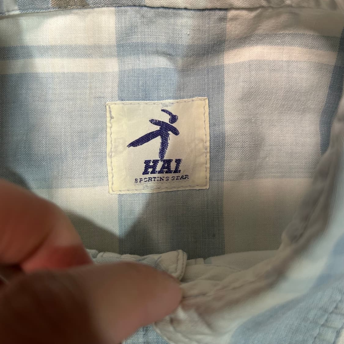 [L]  80s 이세이미야케 하이 스포팅기어 포켓 체크셔츠 상품이미지6