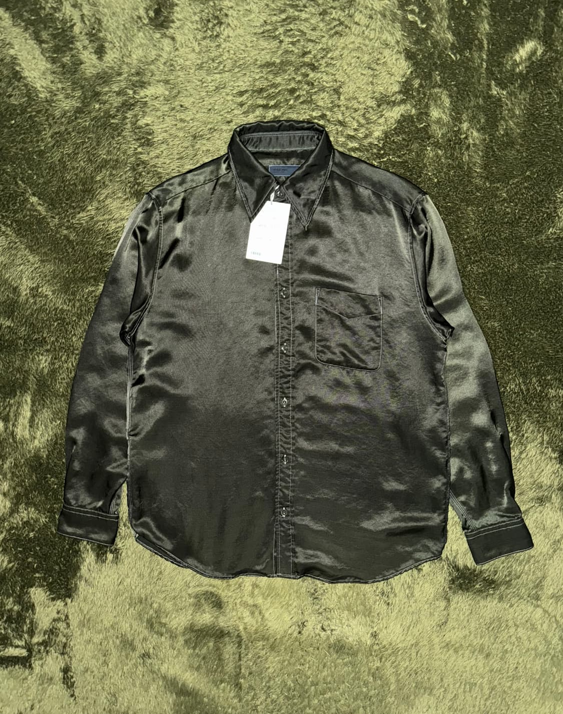 [50] 토가 비릴리스 엠브로이더리 사틴 웨스턴 셔츠 그린 상품이미지7