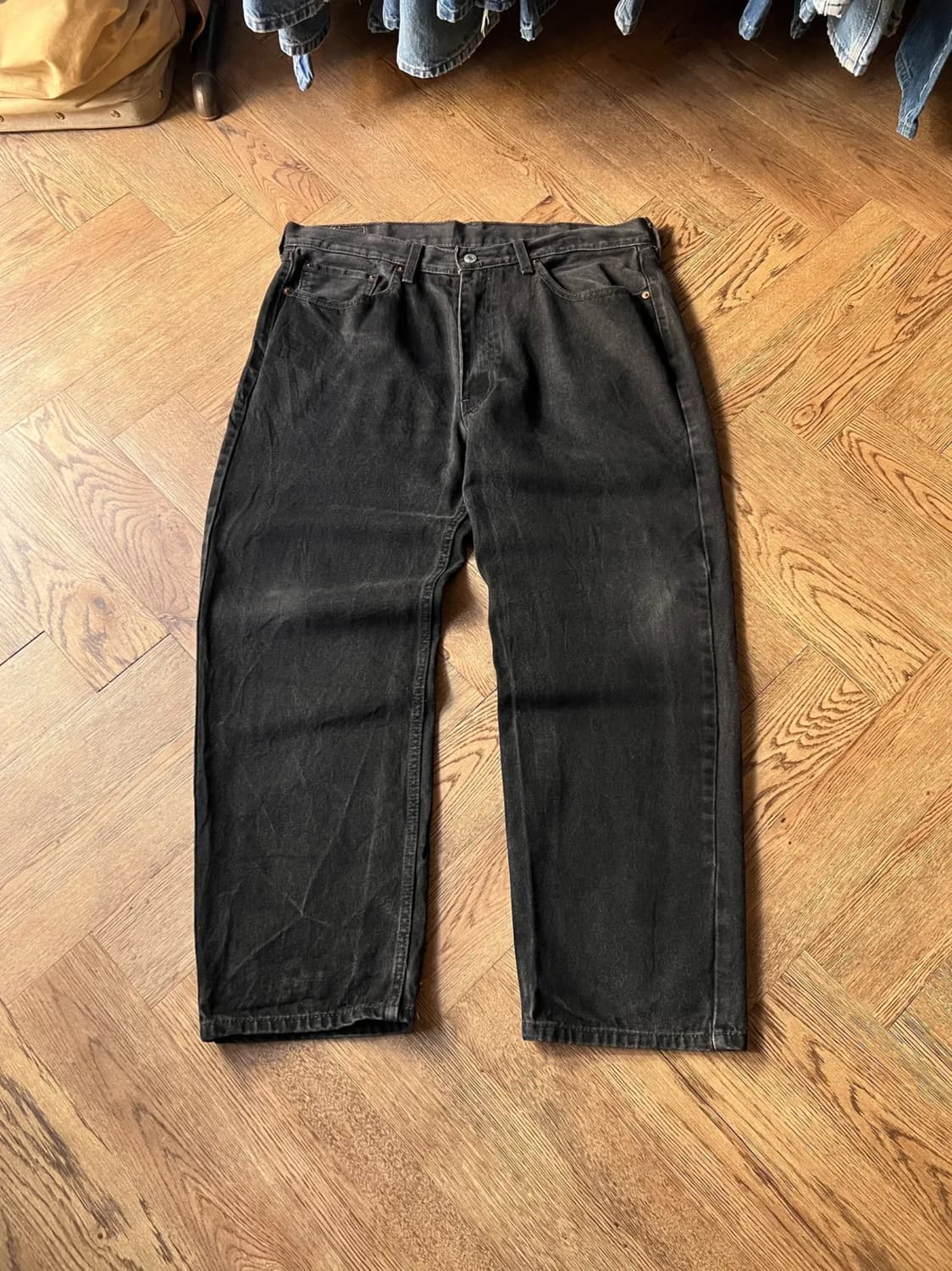 [38]리바이스 550 릴렉스핏 흑청 데님 팬츠 상품이미지1