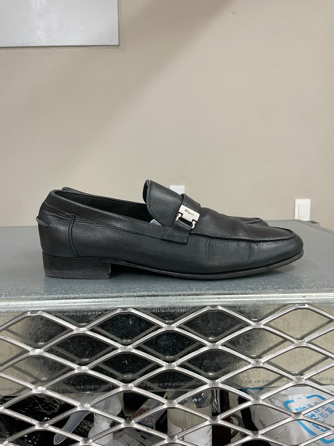 페레가모 레더 로퍼 UK8.5 상품이미지4