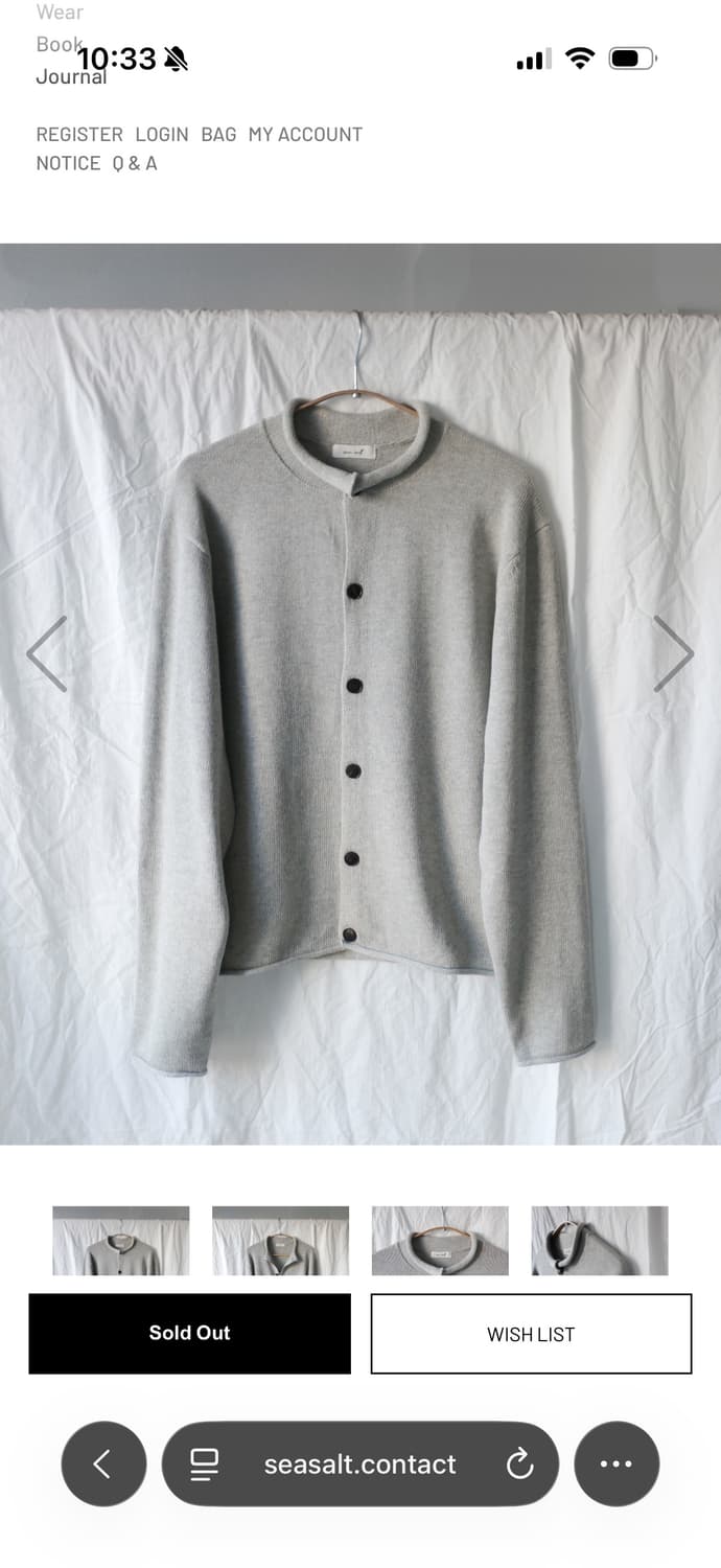 seasalt loop hem cardigan(melange) 3 상품이미지2