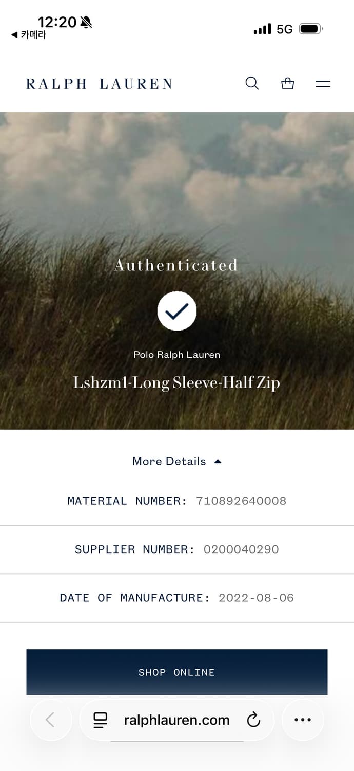 a64) 폴로랄프로렌 반집업 니트 상품이미지5