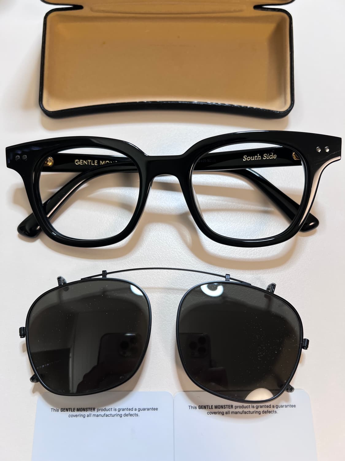 (미사용) 젠틀몬스터 사우스사이드01 + 정품 자외선차단 렌즈 상품이미지1