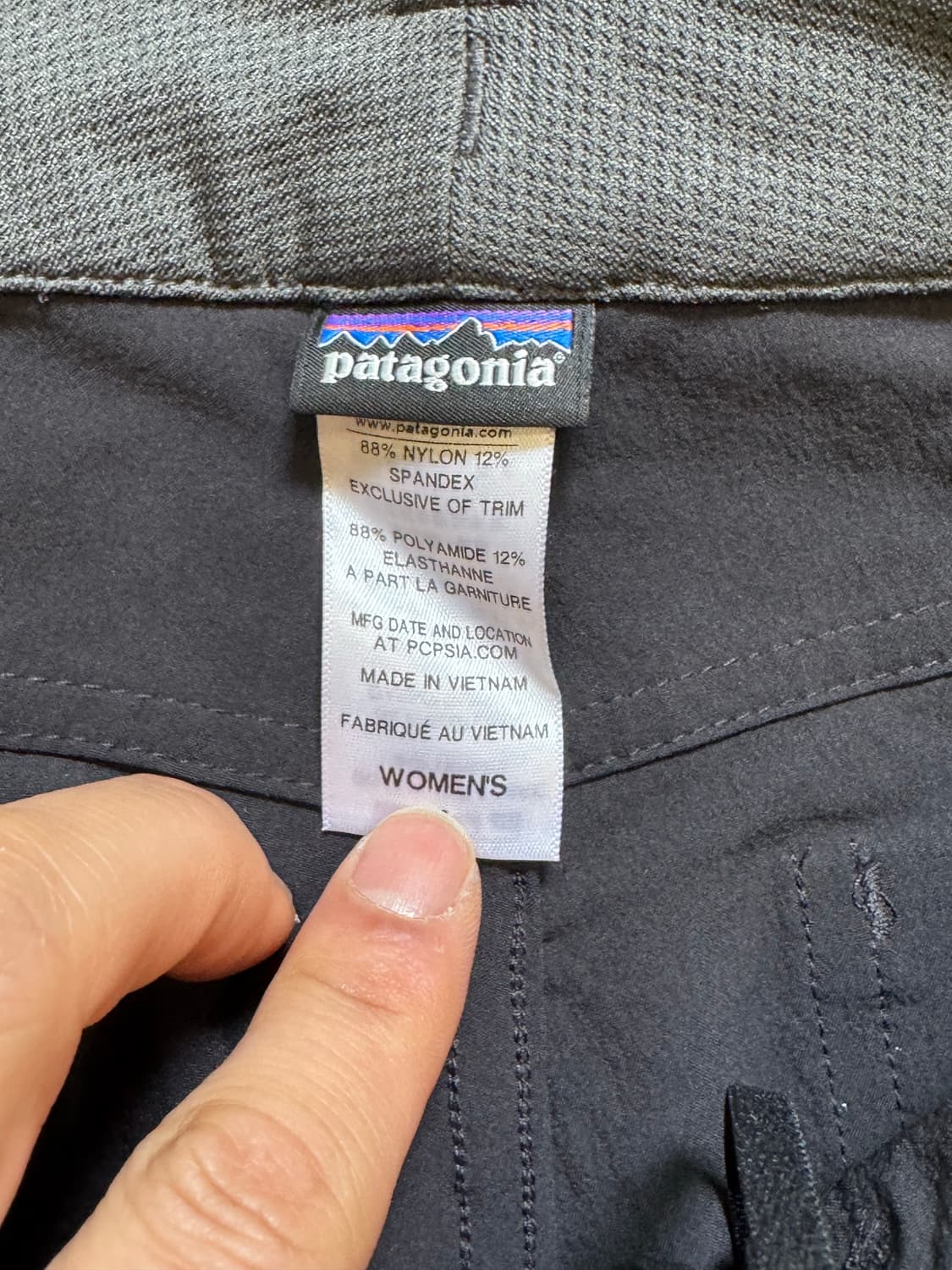 파타고니아 여성용 아웃도어 팬츠 (블랙) 상품이미지5