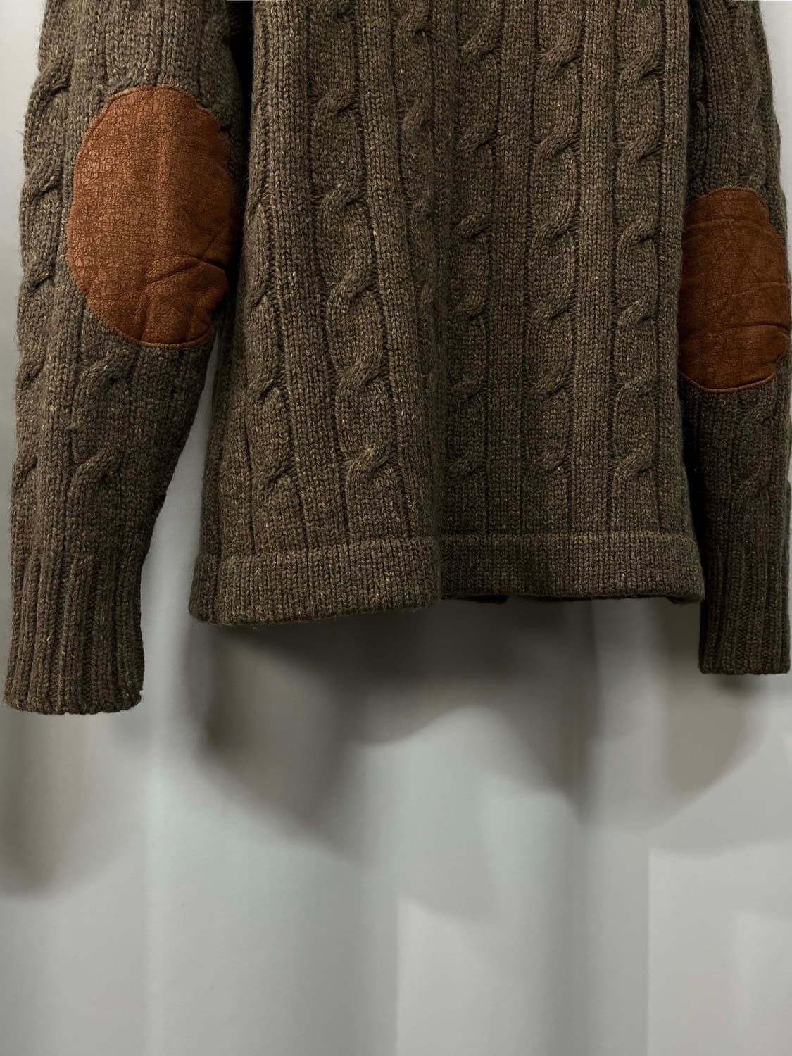 폴로 랄프로렌 브라운 도네갈 퓨어버진울 피셔맨 울 가디건 자켓 상품이미지8