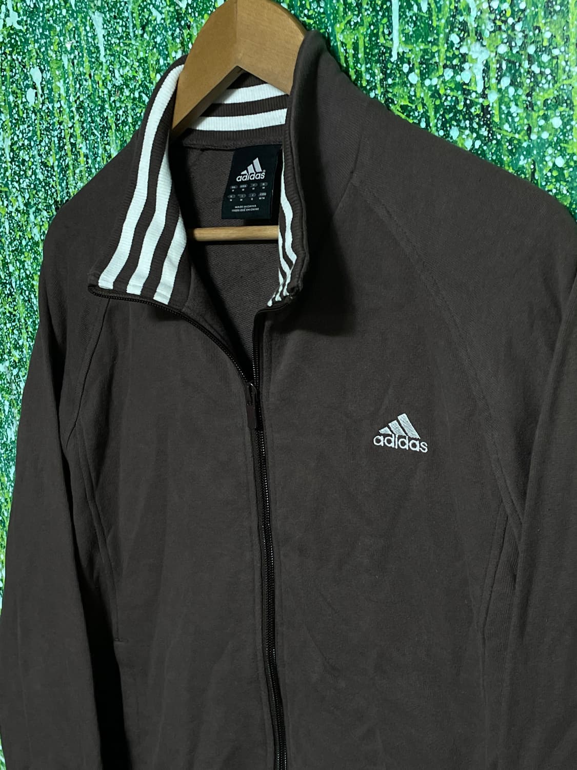 아디다스 대대장 초코 브라운 코튼 오버핏 져지 트랙탑 M 상품이미지7