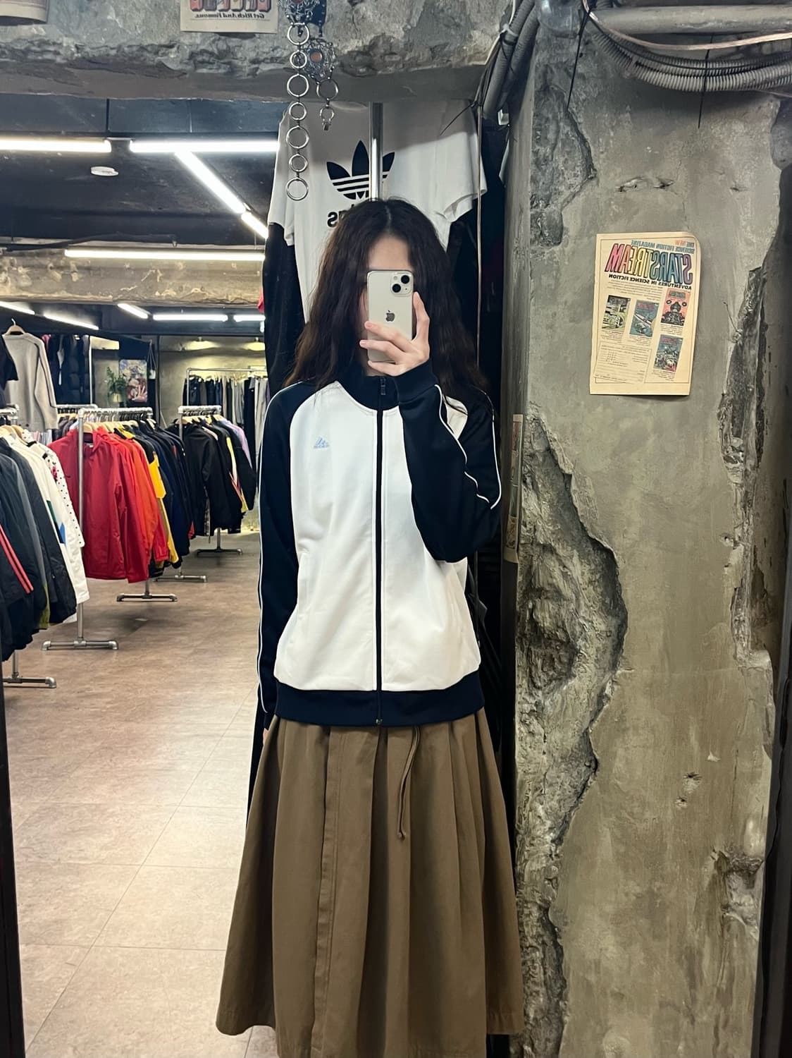 아디다스 배색 져지 네이비 L #csz2027 상품이미지2