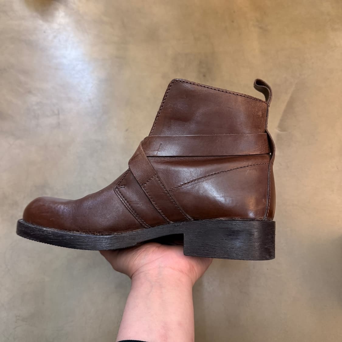 CIAK 피스톤 이탈리아 생산 앵클 벨트 부츠 43 상품이미지6