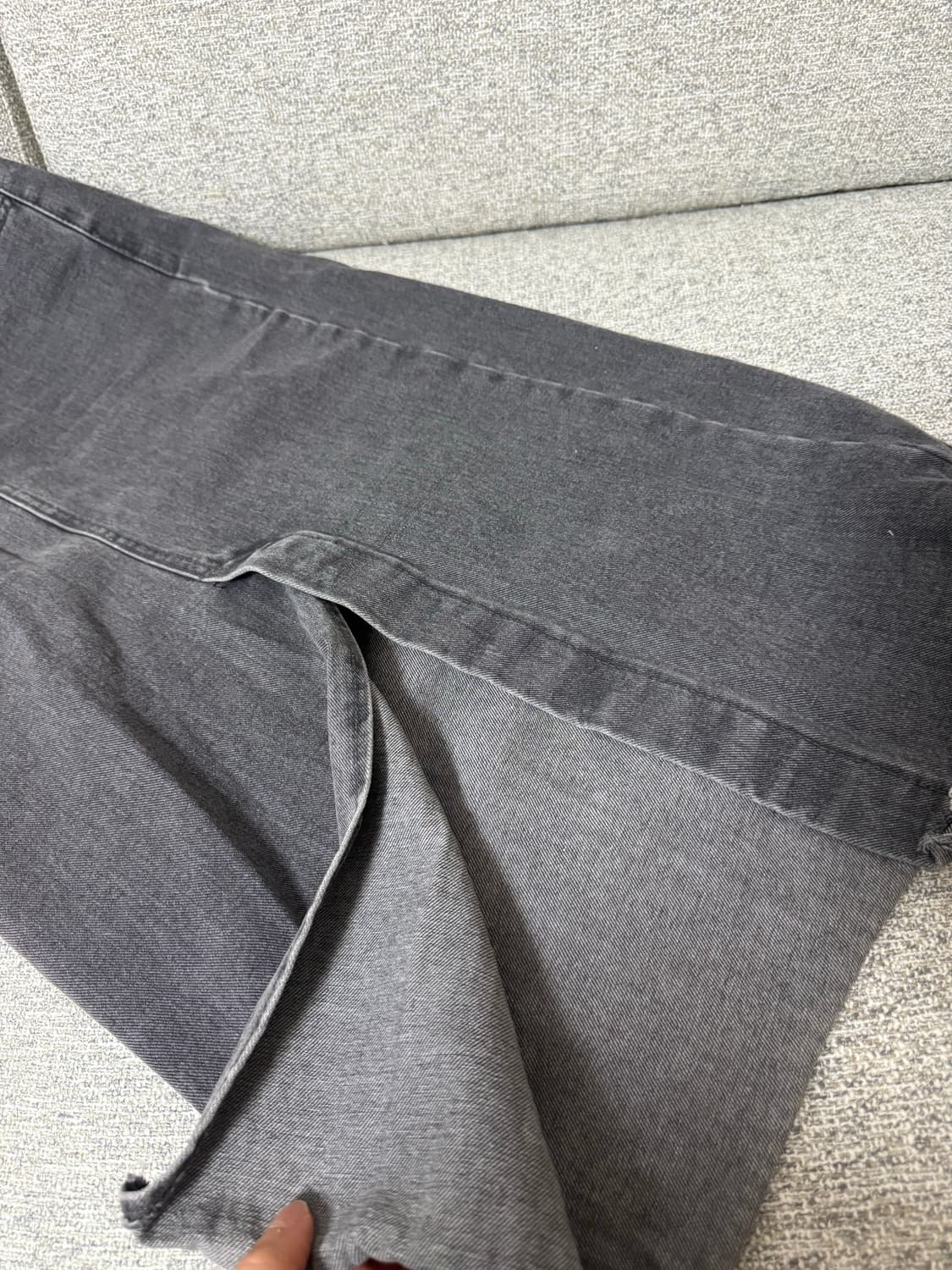 흑청 미디스커트 상품이미지2