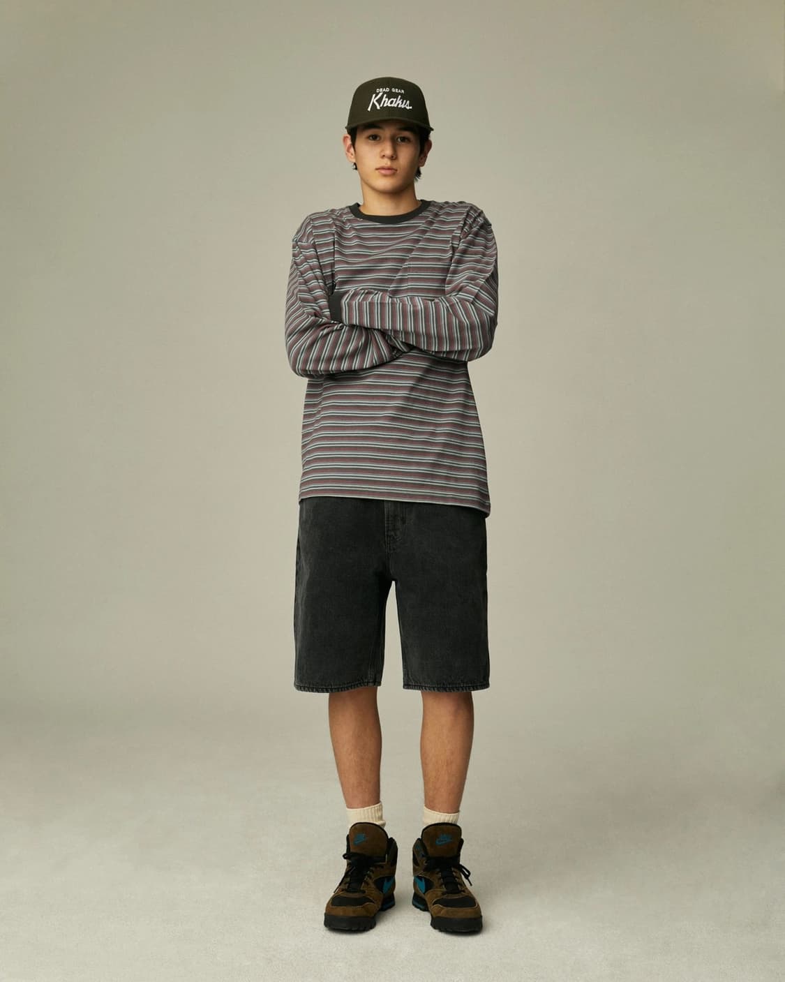 카키스 스탁5p 진 쇼츠 M 다크블루 상품이미지2