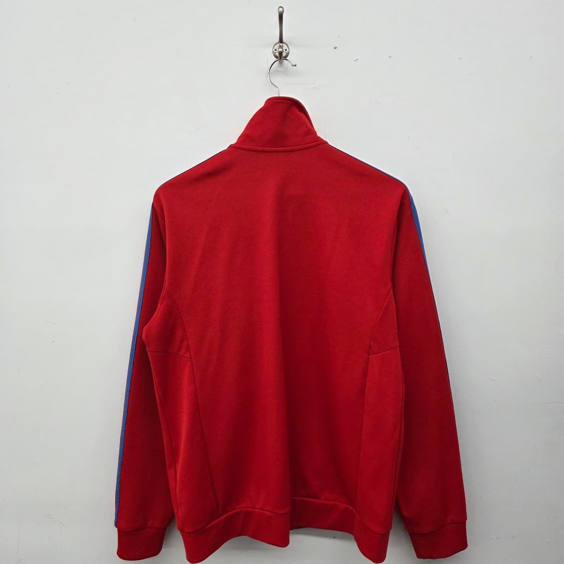 아디다스 삼선 트랙탑 레드 블루 배색 남XL 상품이미지6