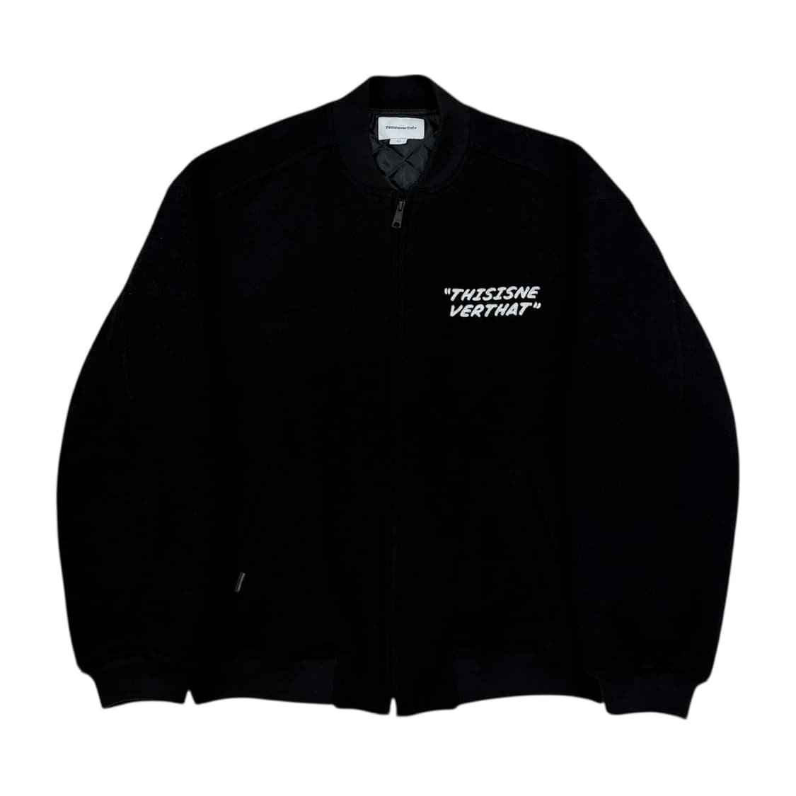 디스이즈네버댓 올드 카 자동차 바시티 야구점퍼 자켓 블랙 L 상품이미지2