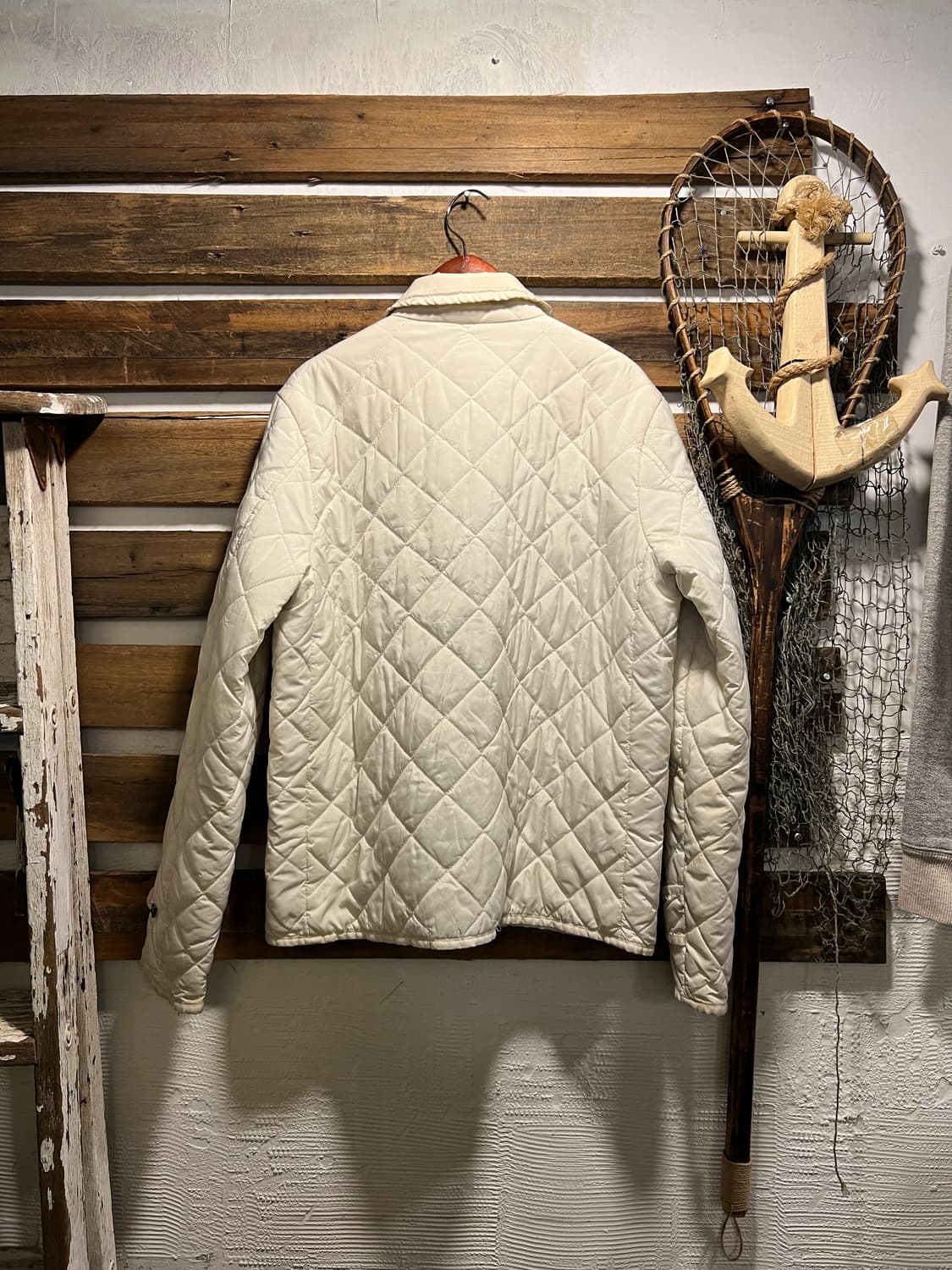 [M]폴로 랄프로렌 우먼스 화이트 퀼팅 자켓 상품이미지7