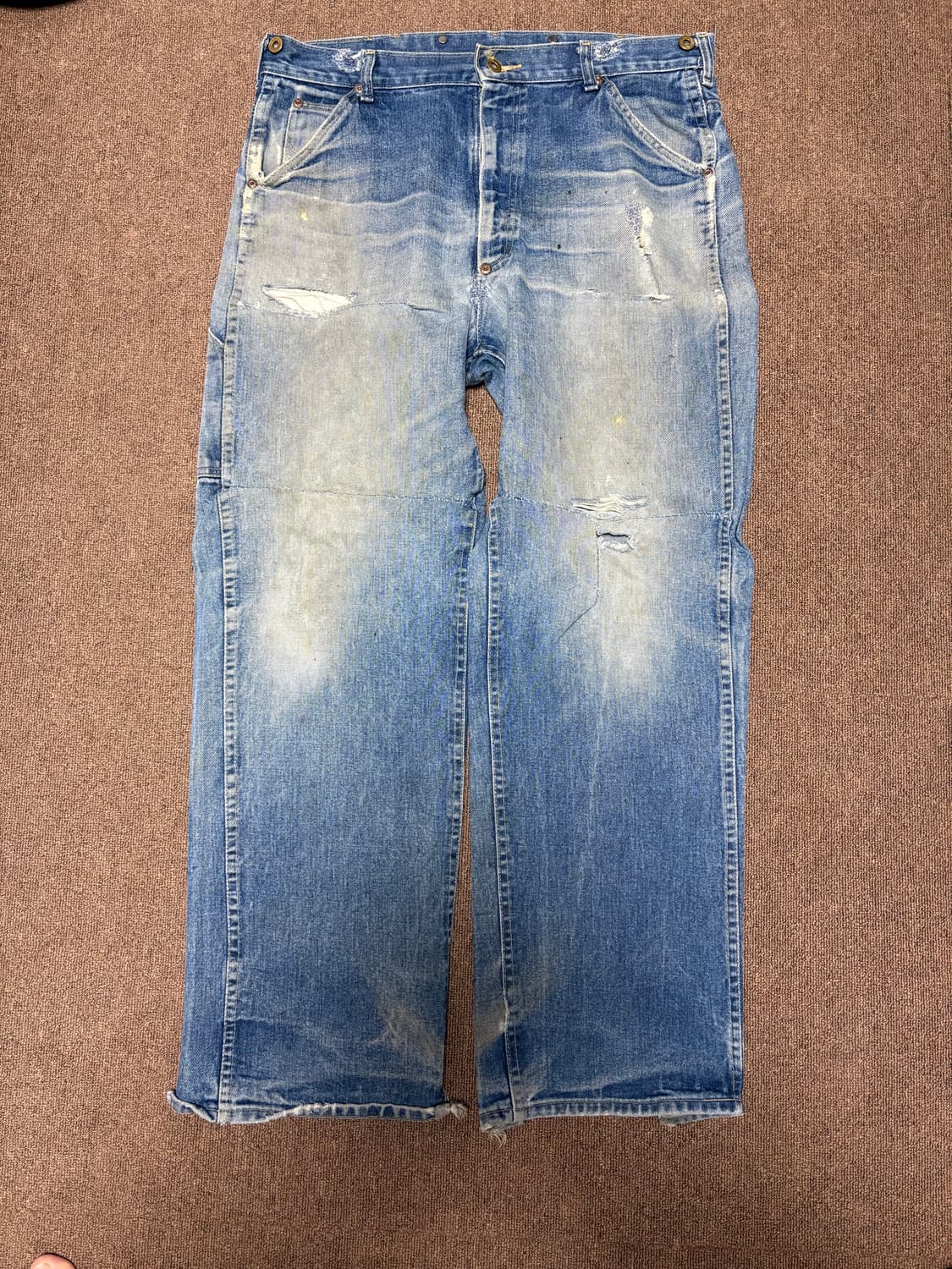 70s lee carpenter 빈티지 리 데님 카펜터 팬츠 34-35 상품이미지1