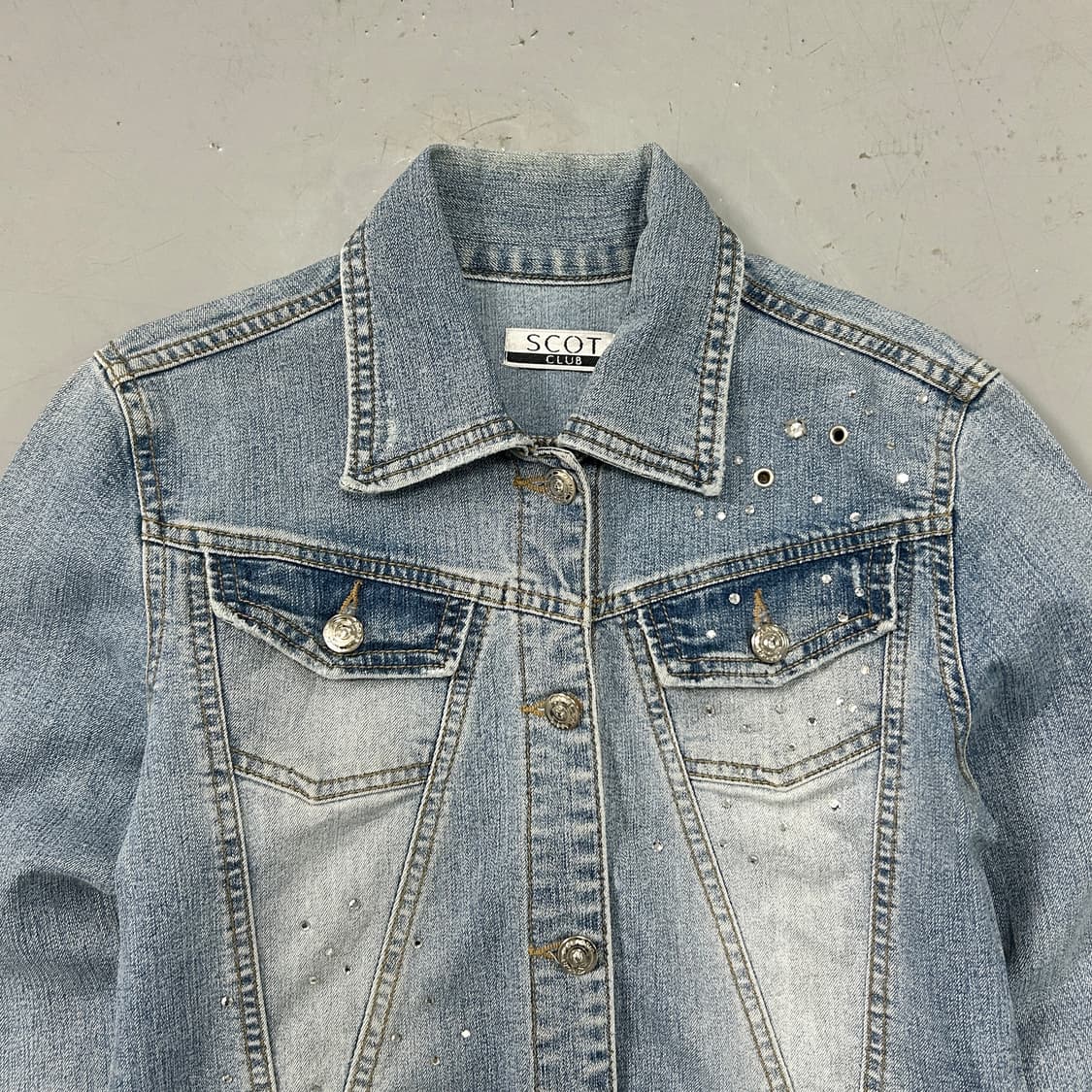 SCOT 큐빅 워시드 데님  상품이미지3