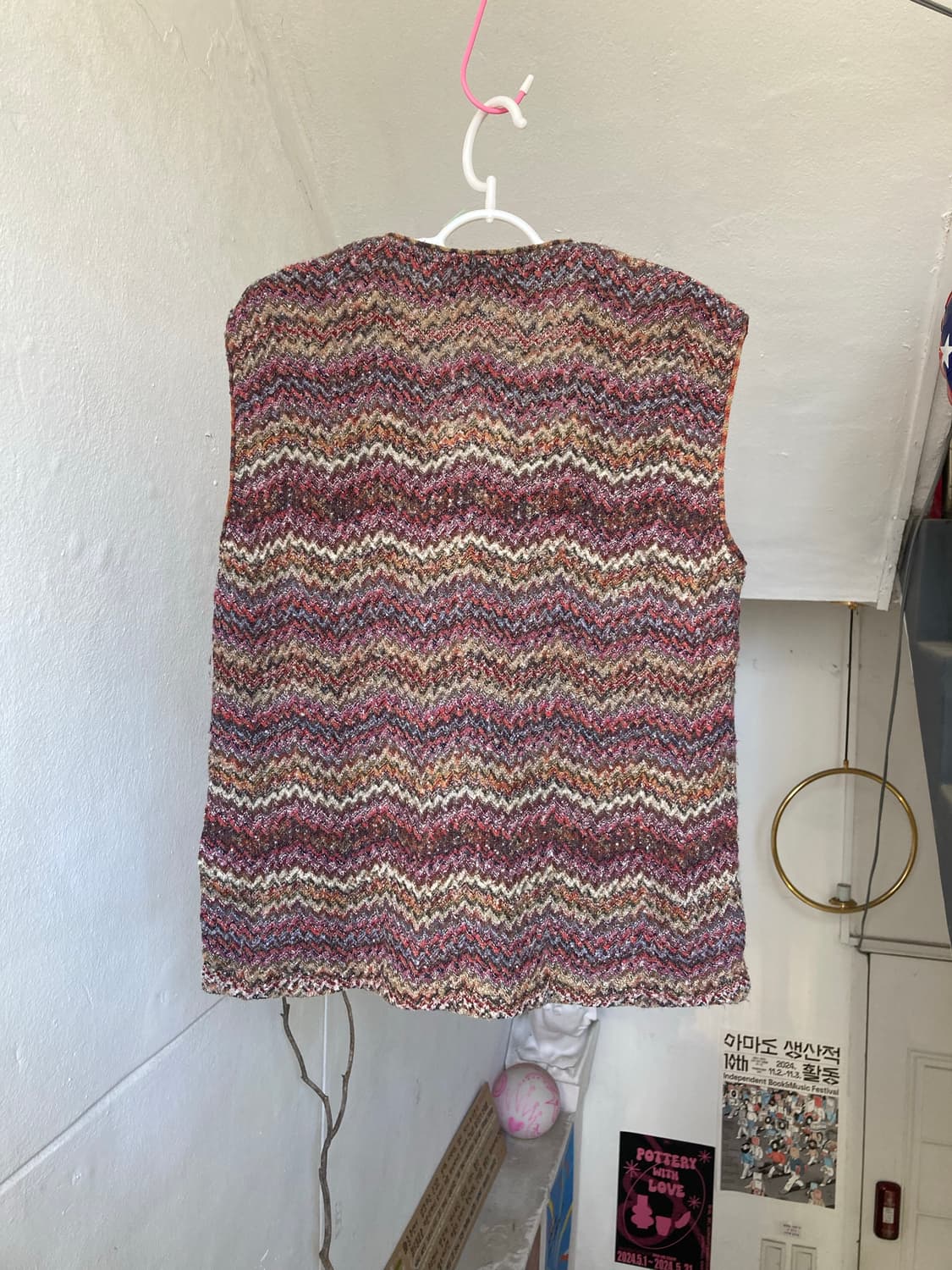 지그재그 울 베스트 made in ITALY 상품이미지4