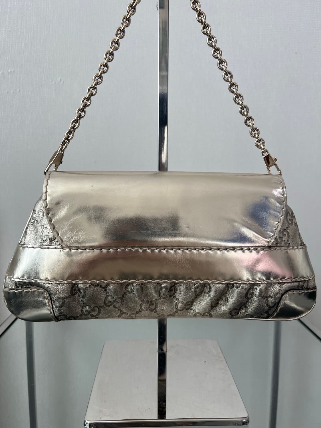 구찌 구찌시마 퀸 보우 체인 숄더백 Y2K 상품이미지4